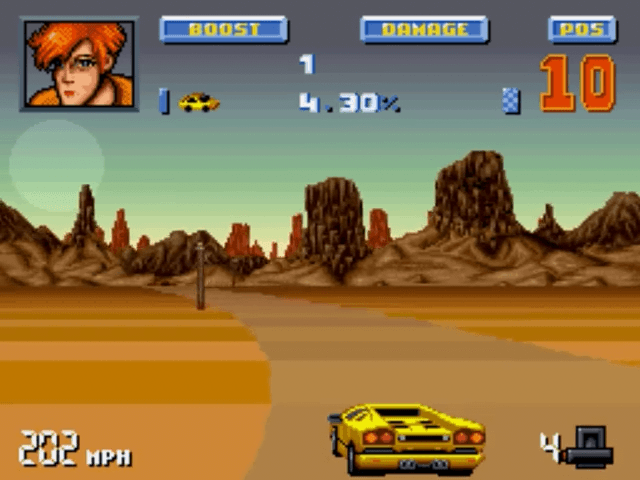 Lamborghini American Challenge screenshot 4 for Super Nintendo